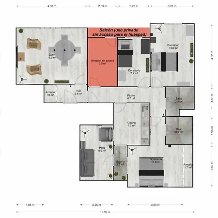 Apartment Rosi De Los Vientos Zamora